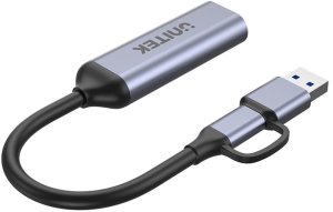 Adapter USB Unitek V1167A USB-C - HDMI + USB-A Srebrny  (V1167A) 7