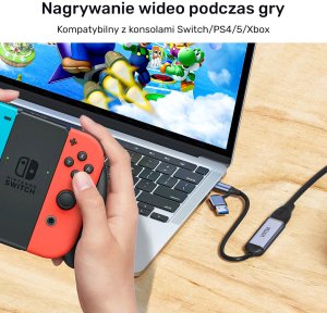 Adapter USB Unitek V1167A USB-C - HDMI + USB-A Srebrny  (V1167A) 9