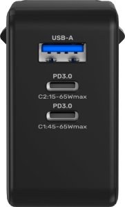 Ładowarka Unitek 1x USB-A 2x USB-C 3.25 A (P1117B) 4