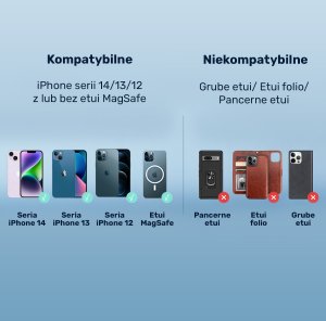 Ładowarka Unitek Indukcyjna 1x USB-A 1x USB-C  (P1403A) 8