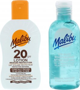Malibu Malibu Protective Lotion SPF20 200ml + Żel Po Opalaniu 100ml 1