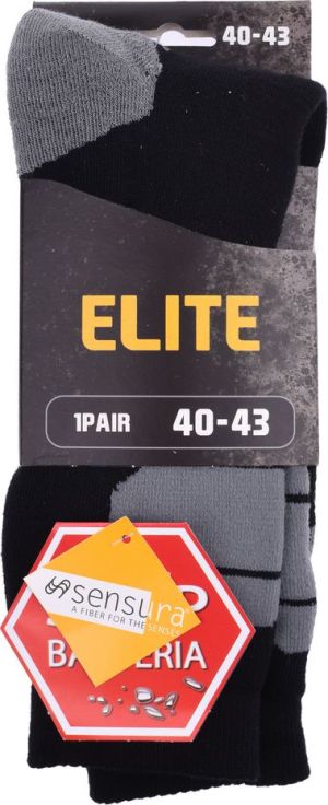 Magnum Skarpety męskie Magnum Elite Sock Black/grey r. 44-47 2