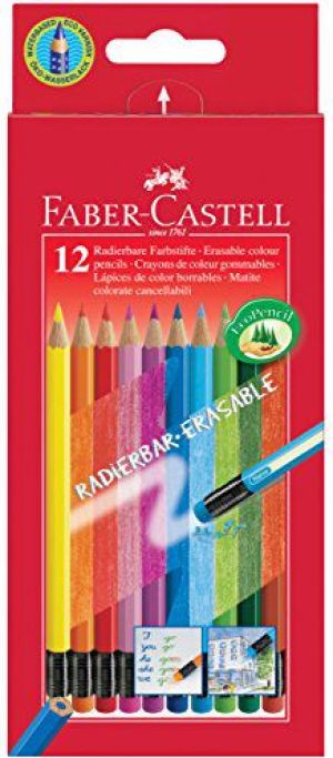 Faber-Castell Kredki z gumkÄ… 12 kolorĂłw 1
