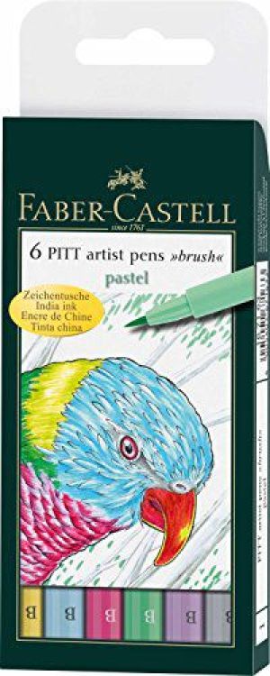 Faber-Castell Pitt Artist Pen Pastel 6 kolorĂłw 1