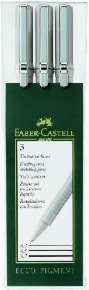 Faber-Castell Cienkopis Ecco Pigment 3 sztuki 1