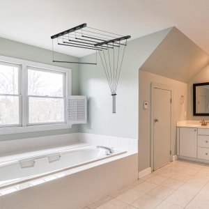 Suszarka na pranie Sepio Suszarka sufitowa 6x090cm Czarna 2