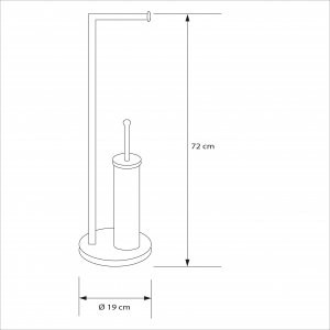 Sepio Stojak na papier toaletowy 104 Biały 2