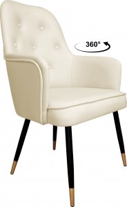 Atos Krzesło obrotowe SARA noga czarna/złota Vega02 1