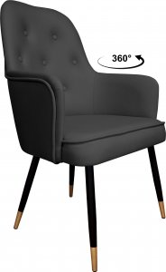 Atos Krzesło obrotowe SARA noga czarna/złota Vega99 1