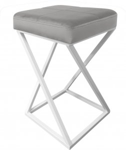 Atos Hoker krzesło barowe ZOA LOFT podstawa biała MG17 1