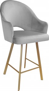 Atos Hoker krzesło barowe Velvet podstawa PROFIL złota kolory 1