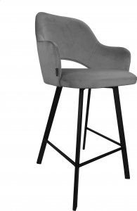 Atos Hoker krzesło barowe Milano podstawa Profil czarna MG17 1