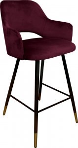 Atos Hoker krzesło barowe Milano podstawa czarna/złota MG02 1