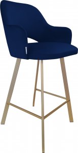 Atos Hoker krzesło barowe Milano podstawa Profil złota MG16 1