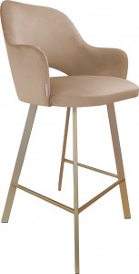 Atos Hoker krzesło barowe Milano podstawa Profil złota MG06 1