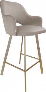Atos Hoker krzesło barowe Milano podstawa Profil złota MG09 1