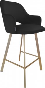 Atos Hoker krzesło barowe Milano podstawa Profil złota MG19 1