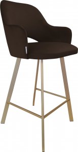 Atos Hoker krzesło barowe Milano podstawa Profil złota MG05 1