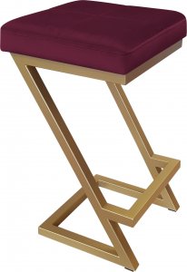Atos Hoker krzesło barowe ZETA LOFT METAL podstawa złota MG02 1