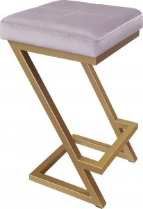 Atos Hoker krzesło barowe ZETA LOFT METAL podstawa złota MG55 1