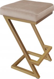 Atos Hoker krzesło barowe ZETA LOFT METAL podstawa złota MG06 1