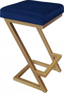 Atos Hoker krzesło barowe ZETA LOFT METAL podstawa złota MG16 1