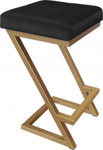 Atos Hoker krzesło barowe ZETA LOFT METAL podstawa złota MG19 1