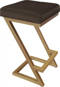 Atos Hoker krzesło barowe ZETA LOFT METAL podstawa złota MG05 1