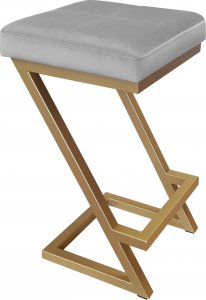 Atos Hoker krzesło barowe ZETA LOFT METAL podstawa złota MG17 1