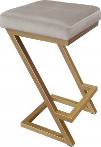 Atos Hoker krzesło barowe ZETA LOFT METAL podstawa złota MG09 1