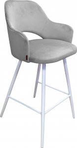 Atos Hoker krzesło barowe Milano podstawa biała MG17 1