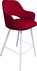 Atos Hoker krzesło barowe Milano podstawa biała MG31 1