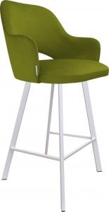 Atos Hoker krzesło barowe Milano podstawa Profil biała BL75 1