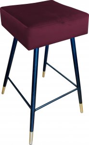 Atos Hoker krzesło barowe Max podstawa czarna/złota MG02 1