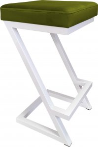 Atos Hoker krzesło barowe ZETA LOFT METAL podstawa biała BL75 1