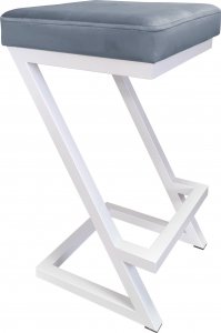 Atos Hoker krzesło barowe ZETA LOFT METAL podstawa biała BL06 1