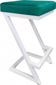 Atos Hoker krzesło barowe ZETA LOFT METAL podstawa biała MG20 1