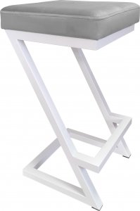 Atos Hoker krzesło barowe ZETA LOFT METAL podstawa biała MG17 1