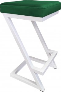 Atos Hoker krzesło barowe ZETA LOFT METAL podstawa biała MG25 1