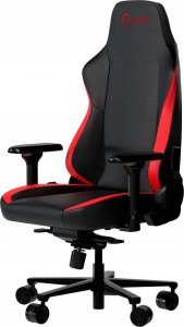 Fotel Lorgar LORGAR Embrace 533, Gaming chair, PU eco-leather, 1.8 mm metal frame, multiblock mechanism, 4D armrests, 5 Star aluminium base, Class-4 gas lift, 75mm PU casters, Black + red 2