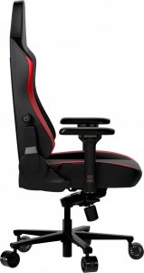 Fotel Lorgar LORGAR Embrace 533, Gaming chair, PU eco-leather, 1.8 mm metal frame, multiblock mechanism, 4D armrests, 5 Star aluminium base, Class-4 gas lift, 75mm PU casters, Black + red 3