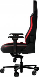 Fotel Lorgar LORGAR Embrace 533, Gaming chair, PU eco-leather, 1.8 mm metal frame, multiblock mechanism, 4D armrests, 5 Star aluminium base, Class-4 gas lift, 75mm PU casters, Black + red 5