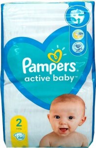 Pieluszki Pampers Active Baby 2 - 4-8kg 66szt 1