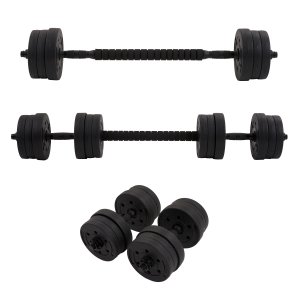 Zipro Sztanga i hantle z zestawem obciążeń bitumicznych 20 kg 5