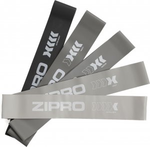 Zipro Mini Band Mini Band Latex różne poziomy oporu w zestawie szary 5 szt. 2