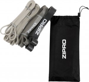 Zipro Powerband różne poziomy oporu w zestawie szary 4 szt. 3