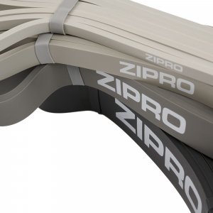 Zipro Powerband różne poziomy oporu w zestawie szary 4 szt. 8