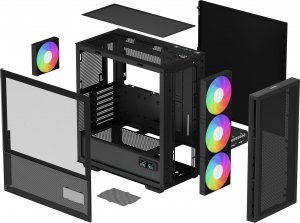 Obudowa Deepcool CH560 ARGB Digital Czarna (R-CH560-BKAPE4D-G-1) 13