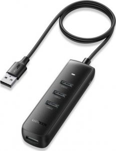 HUB USB Ugreen Adapter 4w1 UGREEN CM416 Hub USB do 4x USB 1m (czarny) 1