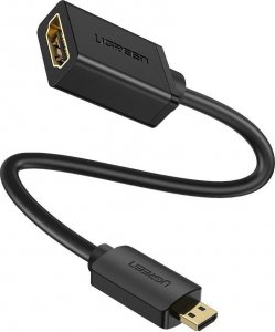 Adapter AV Ugreen Adapter UGREEN 20134 Micro HDMI do HDMI, 20cm (czarny) 1